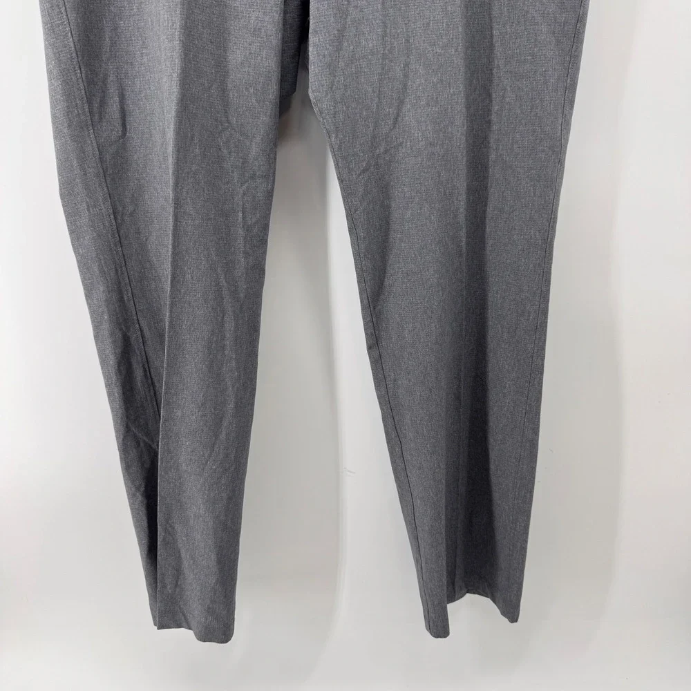 Under Armour Golf Pants Mens 40/32 Grey Heathered Stretch Waist Straight Leg